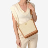 Petit sac porté épaule tresse beige Kentucky Fantasia XS - Mac Douglas