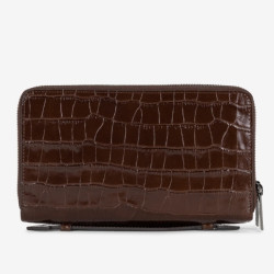 Lancaster Paris - Compagnon Croco Double Zip