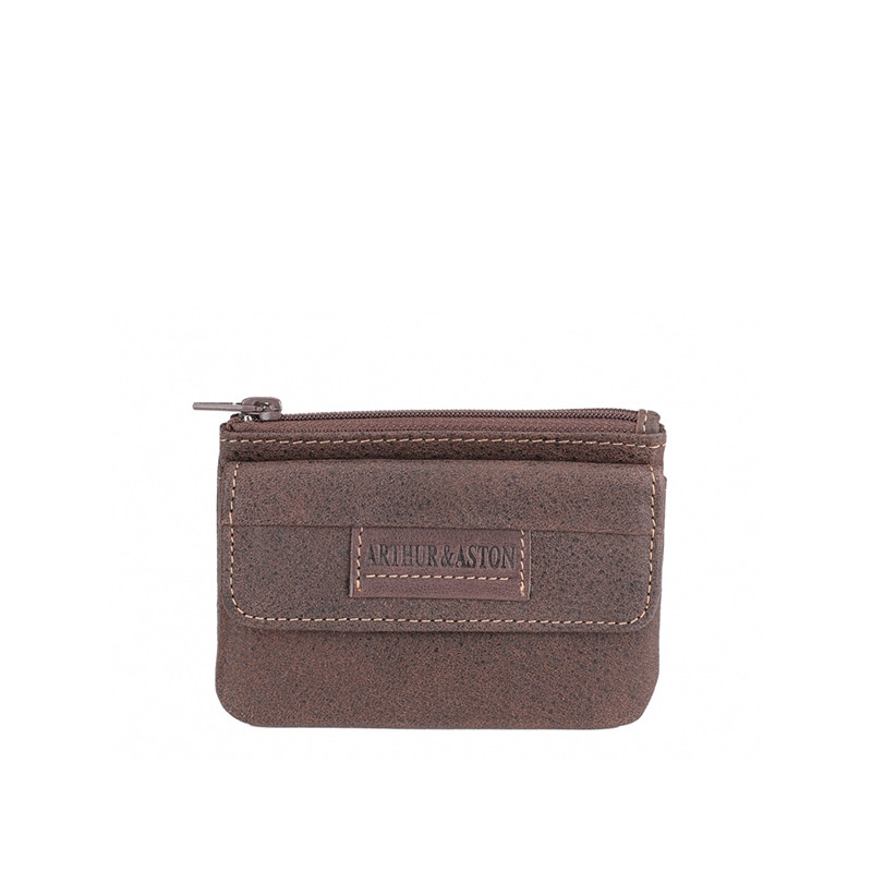 Portemonnaie en cuir zippé Marco par Arthur & Aston | Gandy.fr