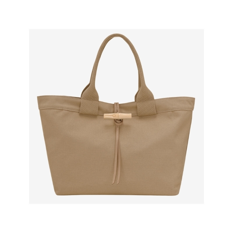 Longchamp - Sac cabas toile Le Roseau