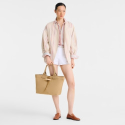 Longchamp - Sac cabas toile Le Roseau