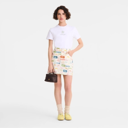 Longchamp - Sac bandoulière effet paille Le Pliage XS Collection