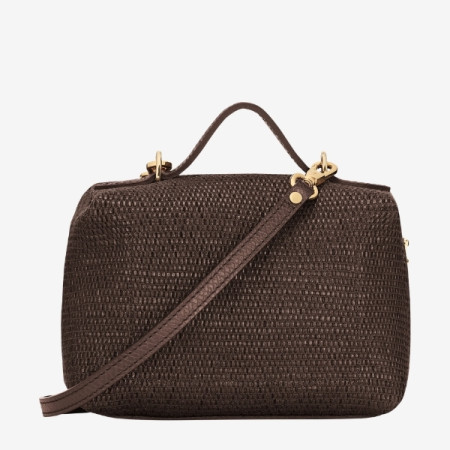 Longchamp - Sac bandoulière effet paille Le Pliage XS Collection