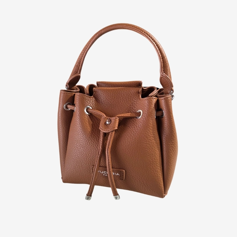 Fuchsia Paris- Petit sac seau à lacet