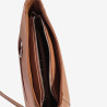 Fuchsia Paris – Sac épaule effet cuir grainé Bonaqua cognac