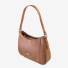 Fuchsia Paris – Sac épaule effet cuir grainé Bonaqua cognac