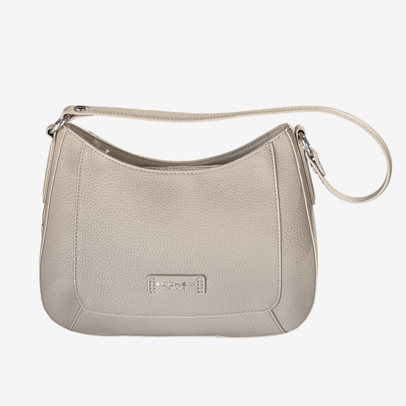 Fuchsia Paris – Sac épaule effet cuir grainé Bonaqua naturel