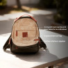 Jump - Sac à dos arrondis Borne Uppsala 41 L olive