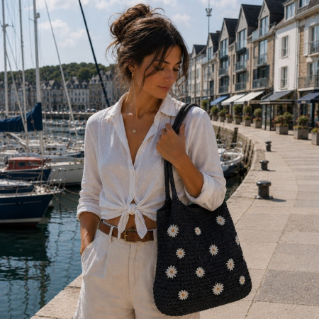 Auren - Panier plage marguerite