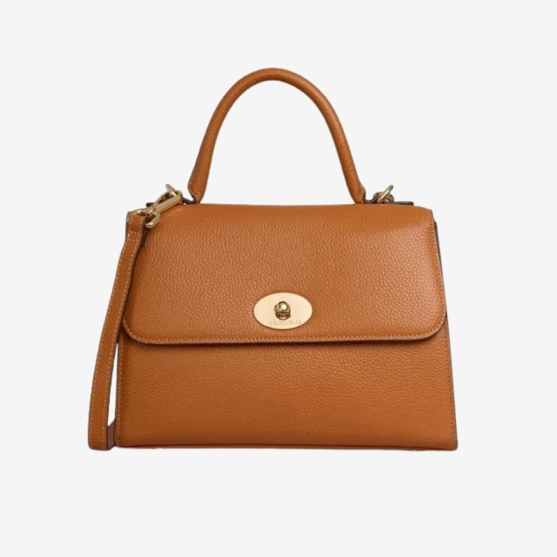 Mac Douglas - Petit sac cartable cuir Clichy Alba S châtain