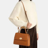 Mac Douglas - Petit sac cartable cuir Clichy Alba S châtain