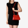 Mac Douglas - Mini sac main cuir Temple Buni Rouge