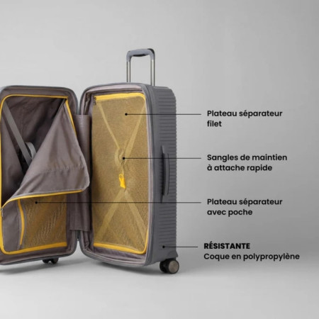Jump - Valise soute extensible Sondo moyenne grise