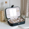 Maison Scarlett - Grande boîte à bijoux de voyage Noire