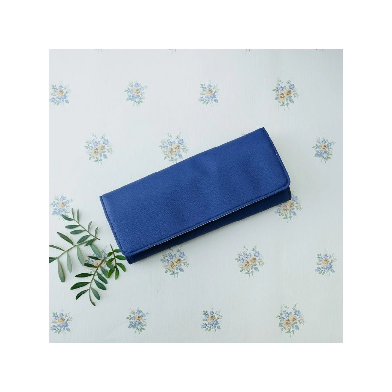 Maison Scarlett - Pochette à bijoux Catherine bleu marine