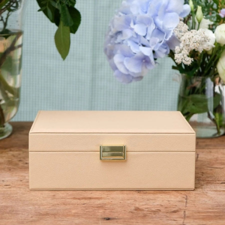 Maison Scarlett - Coffret à bijoux Louise beige