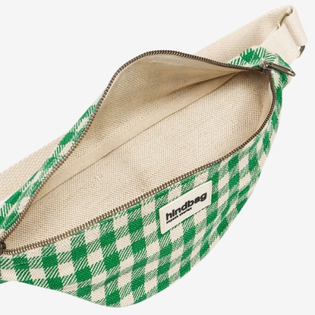 Sac Banane Olivia Vichy Vert - Hindbag