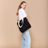 Sac Tote Cabas Vertical Paul Noir - Hindbag