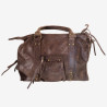 Auren - Sac étudiant effet brossé cognac