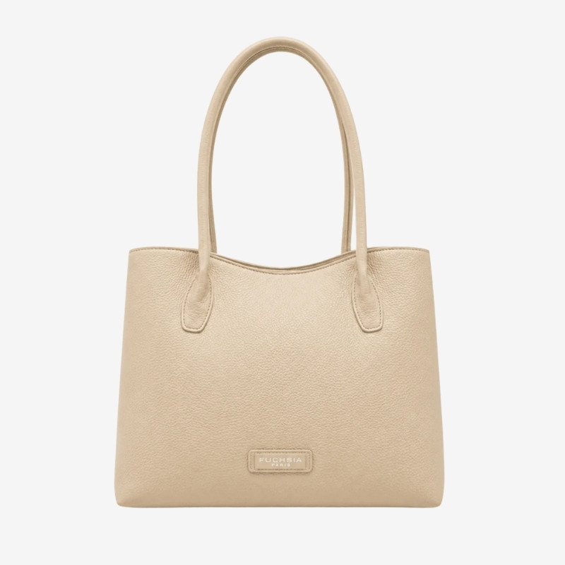Fuchsia Paris - Sac shopping épaule naturel