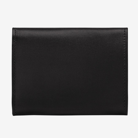 Longchamp - Petit portefeuille lisse en cuir compact Epure