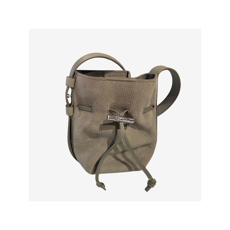 Longchamp - Sac seau souple Le Roseau lichen
