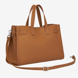 Sac cabas pour femme Tote Land Chatain Camel - Mac Douglas