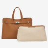 Sac cabas pour femme Tote Land Chatain Camel - Mac Douglas