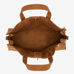Sac cabas pour femme Tote Land Chatain Camel - Mac Douglas