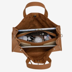 Sac cabas pour femme Tote Land Chatain Camel - Mac Douglas