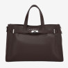 Sac cabas pour femme Tote Land Blanc Marron Chocolat - Mac Douglas