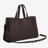 Sac cabas pour femme Tote Land Blanc Marron Chocolat - Mac Douglas