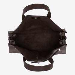 Sac cabas pour femme Tote Land Blanc Marron Chocolat - Mac Douglas