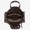 Sac cabas pour femme Tote Land Blanc Marron Chocolat - Mac Douglas