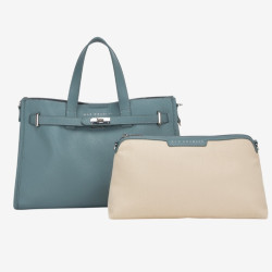 Sac cabas pour femme Tote Land Bleu Jeans - Mac Douglas
