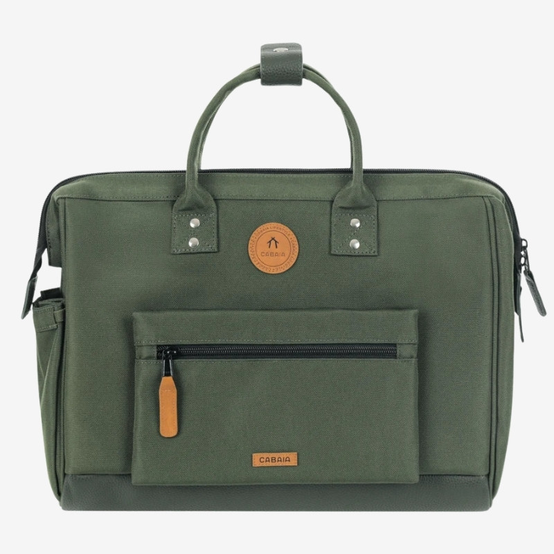 Sac ordinateur Messenger Coromandel kaki - Cabaïa