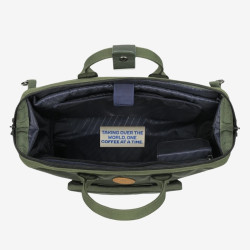 Sac ordinateur Messenger Coromandel kaki - Cabaïa