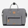 Sac ordinateur Messenger Getaria gris - Cabaïa