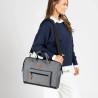 Sac ordinateur Messenger Getaria gris - Cabaïa