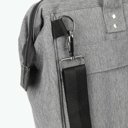 Sac ordinateur Messenger Getaria gris - Cabaïa
