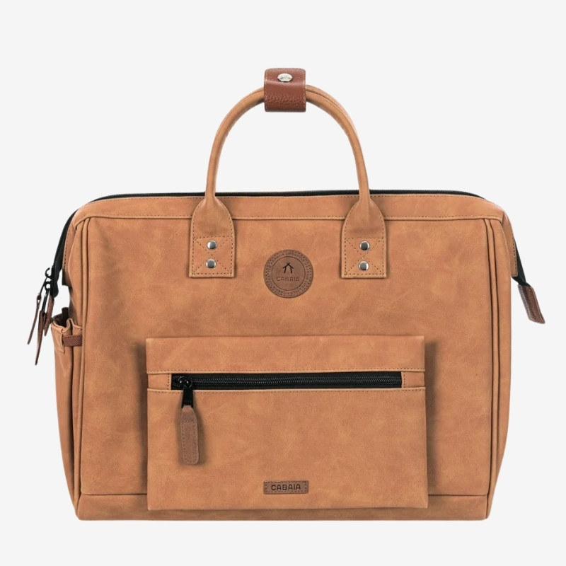 Sac ordinateur Messenger Moscou camel - Cabaïa