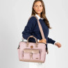 Sac ordinateur Messenger Queretaro rose - Cabaïa
