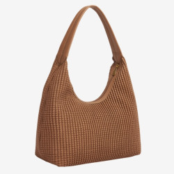Mac Douglas - Sac hobo microfibre Falaise Bryan 2 châtain