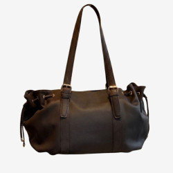 Auren - Sac polochon cuir marron