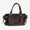 Auren - Sac polochon cuir souple marron