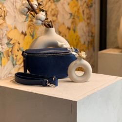 Auren - Sac banane cuir grainé zippé