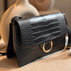 Auren - Sac à rabat effet croco