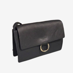 Auren - Sac travers à rabat noir