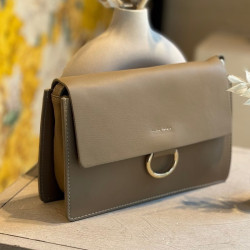Auren - Sac travers à rabat taupe