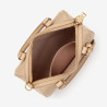 Lancaster – Petit sac polochon zippé S Milano Ana beigefoncé